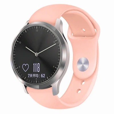 Afbeelding van Garmin Venu 3s / Vivoactive 4s 2s Vivomove Forerunner 255s Sportbandje Maat: Large Zalm roze