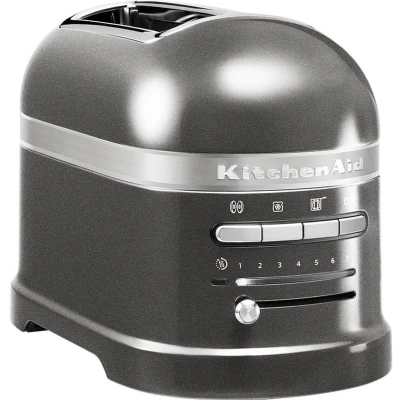 Afbeelding van Kitchenaid Broodrooster Artisan Toaster met 2 sleuven en verwijderbaar kruimelbakje Grijs