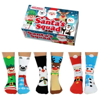 Afbeelding van Santa&#039;s Squad United Oddsocks 6 voor kinderen, veelkleurig, EU 12 5,5 EUR 30,5 38,5, Meerkleurig, 1 5