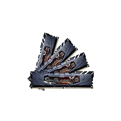 Afbeelding van G.Skill Fakkel x (4 16GB, 3200 MHz, DDR4 RAM, DIMM 288 pin), Zwart