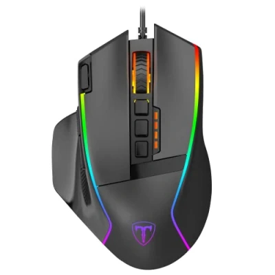 Afbeelding van T Dagger Gaming Muis Vale Game 16000 DPI Ergonomisch RGB Zwart