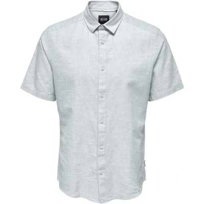 Afbeelding van Only and Sons Onscaiden Life Ss Solid Linen Shirt