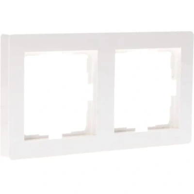 Afbeelding van Afdekframe 2 voudig voor USB stopcontact wit