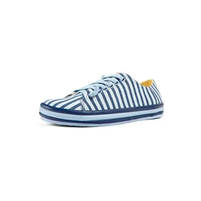 Afbeelding van Camper PEU Rambla Vulcanizado Sneakers laag Blau weiß, Dames, Maat: 36, weiß Textiel