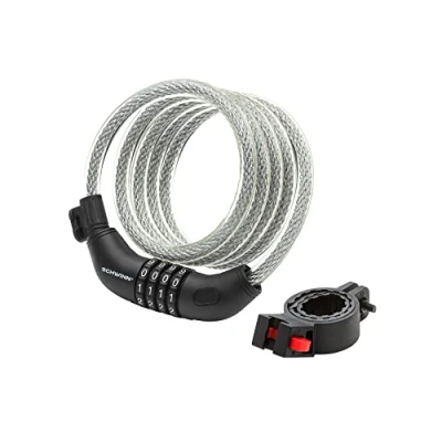 Afbeelding van Anti diefstal fietsslot, veiligheidsniveau 3, slot met combinatie, 1,83 meter/12 mm kabel