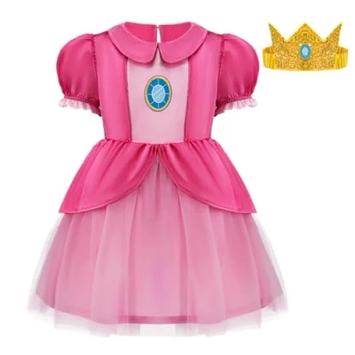Afbeelding van Spooktacular Creations Roze Halloween jurk voor baby&#039;s, meisjes, prinsessenkostuum kleine prinsessenjurk van tule Halloween, party, cosplay (12 18 maanden)