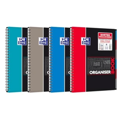 Afbeelding van OXFORD 400037404 Organiserbook Studium Digitaal Collegeblok, A4, gelinieerd, 80 vellen, willekeurige kleur, geen kleurwens mogelijk