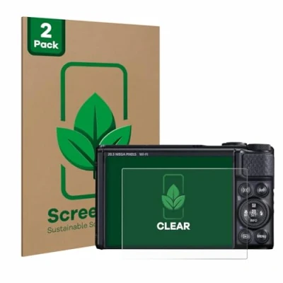 Afbeelding van ScreenLeaf Screenprotector voor Canon PowerShot SX740 HS Duurzame schermbescherming Folie Beschermfolie transparant (2 Stuks)