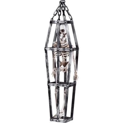 Afbeelding van Boland Decoratie Skelet in kooi (50 cm) Horror