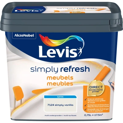 Afbeelding van Levis Simply Refresh Meubels Satin Vanilla 0.75L