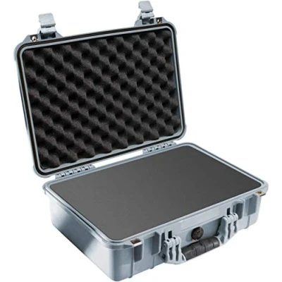 Afbeelding van Peli™ Case 1500 Koffer Medium zilver met schuim