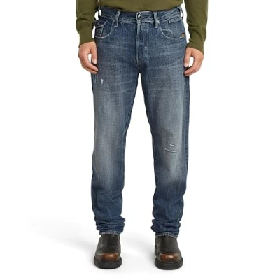 Afbeelding van G Star RAW Morry FWD 3D Regular Tapered, Blauw (Antique Faded Blue Heron Restored D26141 d776 g757), 30W / 30L