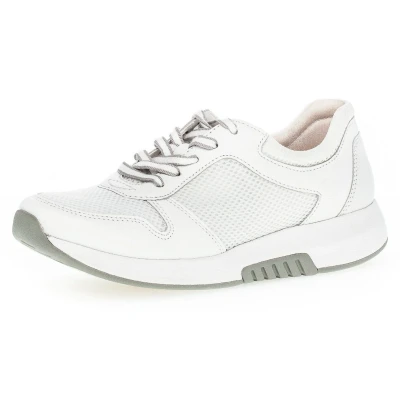 Afbeelding van Gabor Rollingsoft Sneakers met sleehak label aan de hiel, vrijetijdsschoen, lage schoen, veterschoen