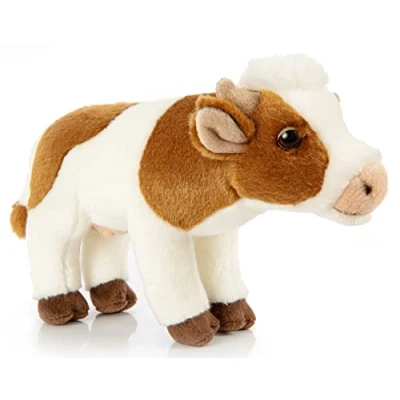 Afbeelding van Uni Toys Koe met muffe stem, staand 29 cm (lengte) pluche rund dier