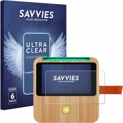 Afbeelding van Savvies Screenprotector voor tigerbox TOUCH PLUS Folie Beschermfolie transparant (6 Stuks)