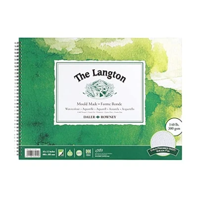Afbeelding van Daler Rowney Langton spiraalblok, 40,6 x 30,5 cm, 300 g/m²