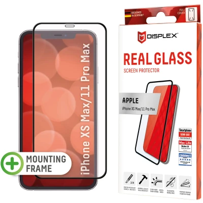 Afbeelding van Screenprotector Apple iPhone Xs Max: Displex Real Glass FC