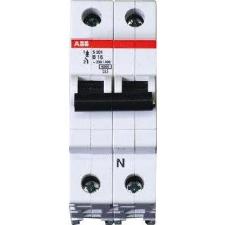 Afbeelding van Abb s201 installatieautomaat 1p k karakteristiek 63a iec en 60898 1 6 ka iec60947 2 10 module breedte 17 5mm 2cds251001r0607
