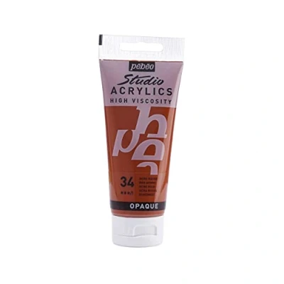 Afbeelding van Pebeo Studio acrylverf, 100 ml, rood oker