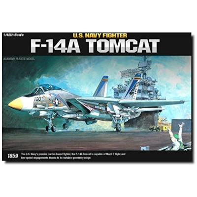 Afbeelding van 1:48 Academy 12253 Grumman F 14 Tomcat 14A Straaljager Plastic Modelbouwpakket