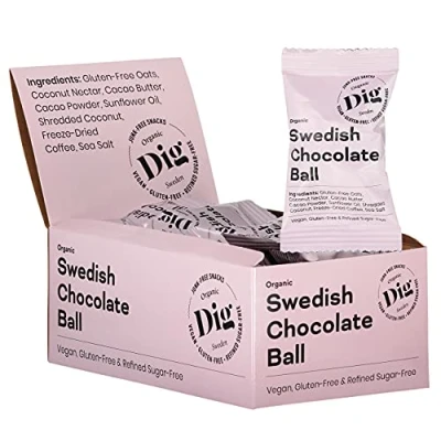 Afbeelding van Dig/Get Raw Organic Handmade Swedish Chocolate Ball 12x42g