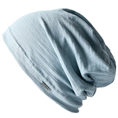 Afbeelding van CHARM Summer Beanie for Men and Women Slouchy Lightweight Chemo Cotton Fashion Hat Light Blue