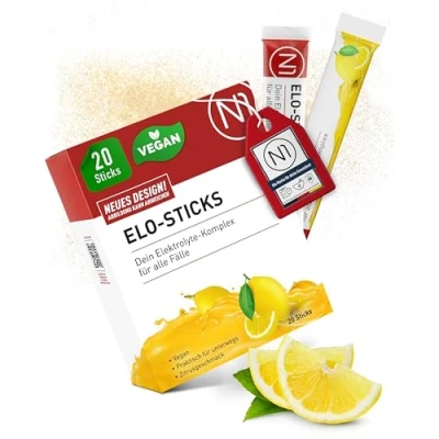 Afbeelding van N1 Elo Sticks 20 stuks je lekkere elektrolyten voor alle gevallen citrussmaak de bewezen mix met zouten, suiker, mineralen en vitaminen VirX neuzen