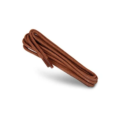 Afbeelding van Gewaxte Ronde Schoenveters van Kaps, Stijlvolle Voor Nette Schoenen (pakschoenen) en Casual Schoenen, Gemaakt in Europa (75 cm 29 inch 4 to 5 paar vetergaatjes / 49 Cognac)