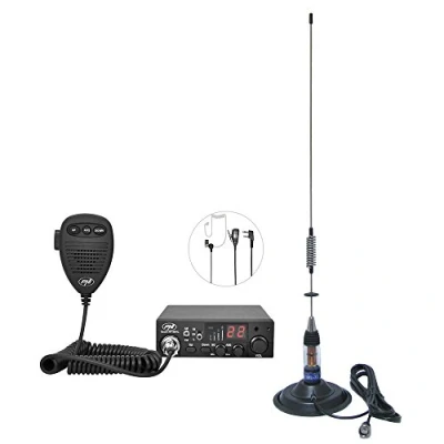 Afbeelding van CB draadloze kit PNI Escort HP 8001L ASQ + antenne ML70, sigarettenaansteker en hoofdtelefoon HS81L inbegrepen