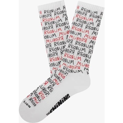 Afbeelding van Jimmy Lion Athletick The Shining Redrum Unisex Sokken Wit 36 40