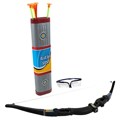 Afbeelding van BLUE SKY Boogschietset Buitenspel 189094 Multicolor Plastic 52 cm x 21 Kinder Speelgoed Doel Pijlen Boog Vanaf 6 jaar