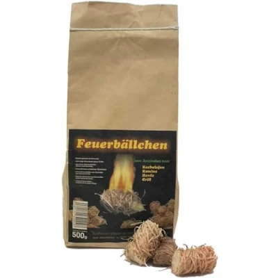 Afbeelding van Raifijzergoederen 104092 Schoorsteenaansteker, vuuraansteker, vuurballen, ecologische aanmaakblokjes, van natuurlijke producten was, natuurlijk hout; brandduur ca. 10 min) 0,5 kg 1 stuk