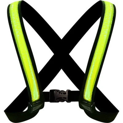 Afbeelding van Easypix StreetGlow Full Spectrum Led Vest (LXL) Geel Verlichting Batterijen