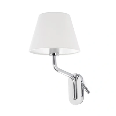 Afbeelding van Faro Lighting Eterna Leeslamp Wandlamp Chroom, E27