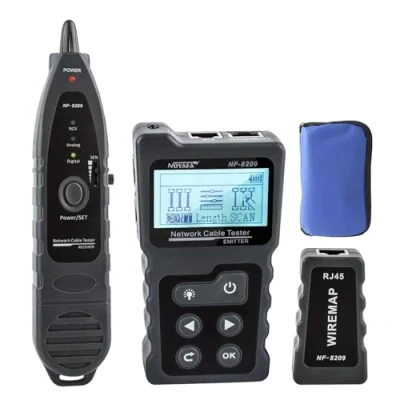 Afbeelding van NOYAFA Geavanceerde kabeltester met PoE multifunctionele draadtracker netwerkkabeltester voor T toner gereedschapsset tas, sonde, audiogeluid LAN, CAT5, CAT6
