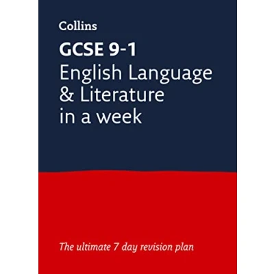 Afbeelding van GCSE 91 English Language and Literature In A Week For mocks 2021 exams Collins Grade Revision