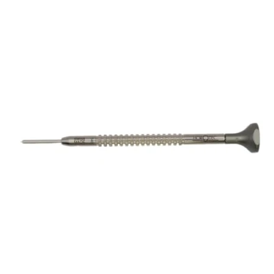 Afbeelding van Horotec MSA01.214 horlogemakersschroevendraaier, behuizing en boor in T vorm van roestvrij staal, aluminium kop met kogellagers, gemaakt Zwitserland (1,40 mm)