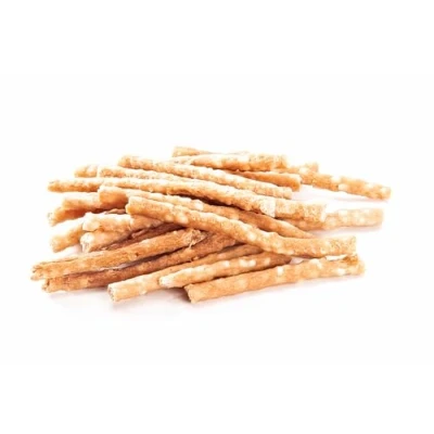 Afbeelding van 123... Hund dabei! Kippenrijststickies 500 g hoog vleesgehalte kauwstang met kip hondensnack kauwstokken voor honden kauwrollen (kippenrijst (1 stuk))