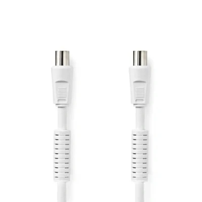 Afbeelding van Nedis Csgl40120Wt15 Coaxkabel Iec (Coax) Male Female Vernikkeld 120 Db 75 Ohm Viervoudig