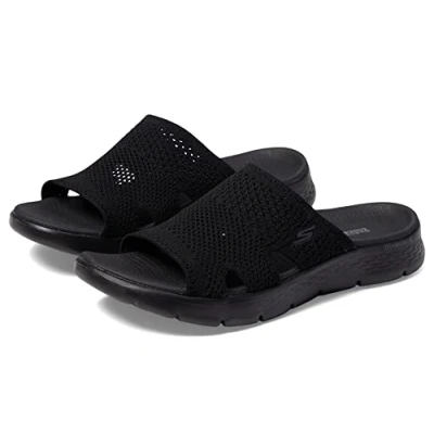 Afbeelding van Skechers Dames GO Walk Flex Sandaal ELATION, 0, Zwart textiel, 36 EU