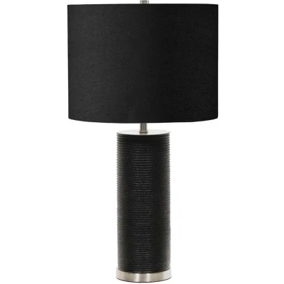 Afbeelding van Elstead Lighting LED Tafellamp Ripple 1X E27 Max 60W Black with Shade