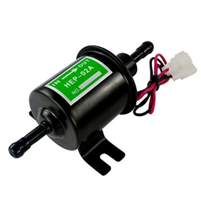 Afbeelding van Tyatocepy Universele 12 V Heavy Duty Elektrische Brandstofpomp Metalen Solid Benzine Inline Transfer Pomp Volt HEP 02A