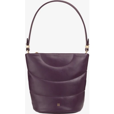 Afbeelding van Du Barbara M Borsa donna trapuntata in pelle deep purple