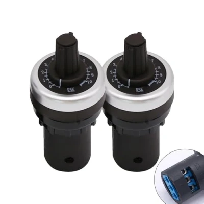 Afbeelding van 2 stks 5k potentiometer schakelpaneel inbouw VSD VFD variabele snelheid voor frequentieomvormer