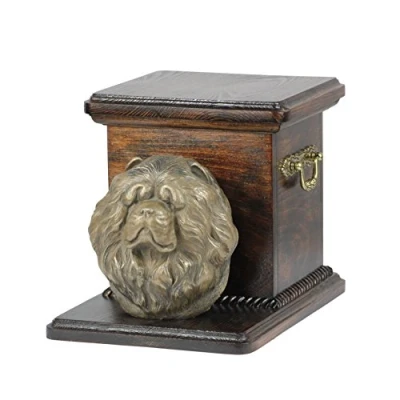Afbeelding van Chow urn hond met hondenbuste elegante voor huisdierenas