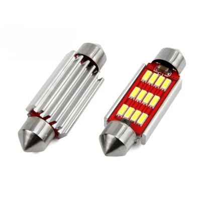 Afbeelding van Dome 41mm LED CANBUS 12SMD 4014 12/24V 2 stuks
