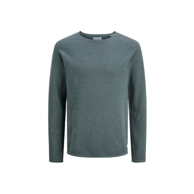 Afbeelding van JACK &amp; JONES ESSENTIALS trui fijn gebreid grijsgroen