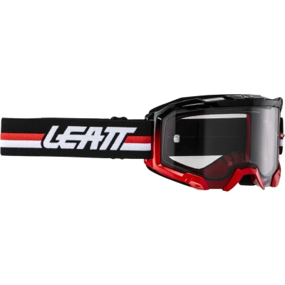 Afbeelding van Leatt 2024 Velocity 4.5 Crossbril Zwart / Rood (Lens: Licht Grijs)
