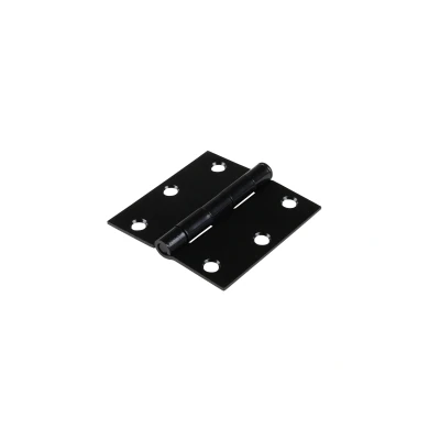 Afbeelding van Zwarte Scharnieren 76x76 mm met losse pen Set 2 stuks