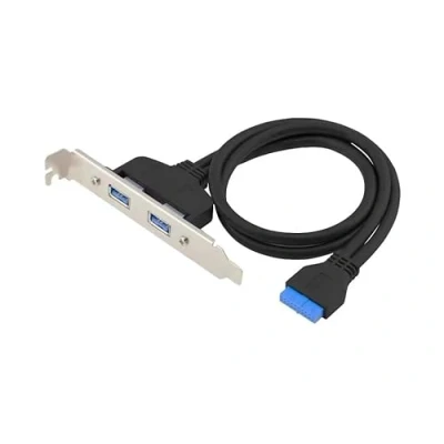 Afbeelding van CONCEPTRONIC EMRICK11B 19 pins Female naar Dual USB A Female, 3.0 Adapter, 3.2 Gen 1 5 Gbps
